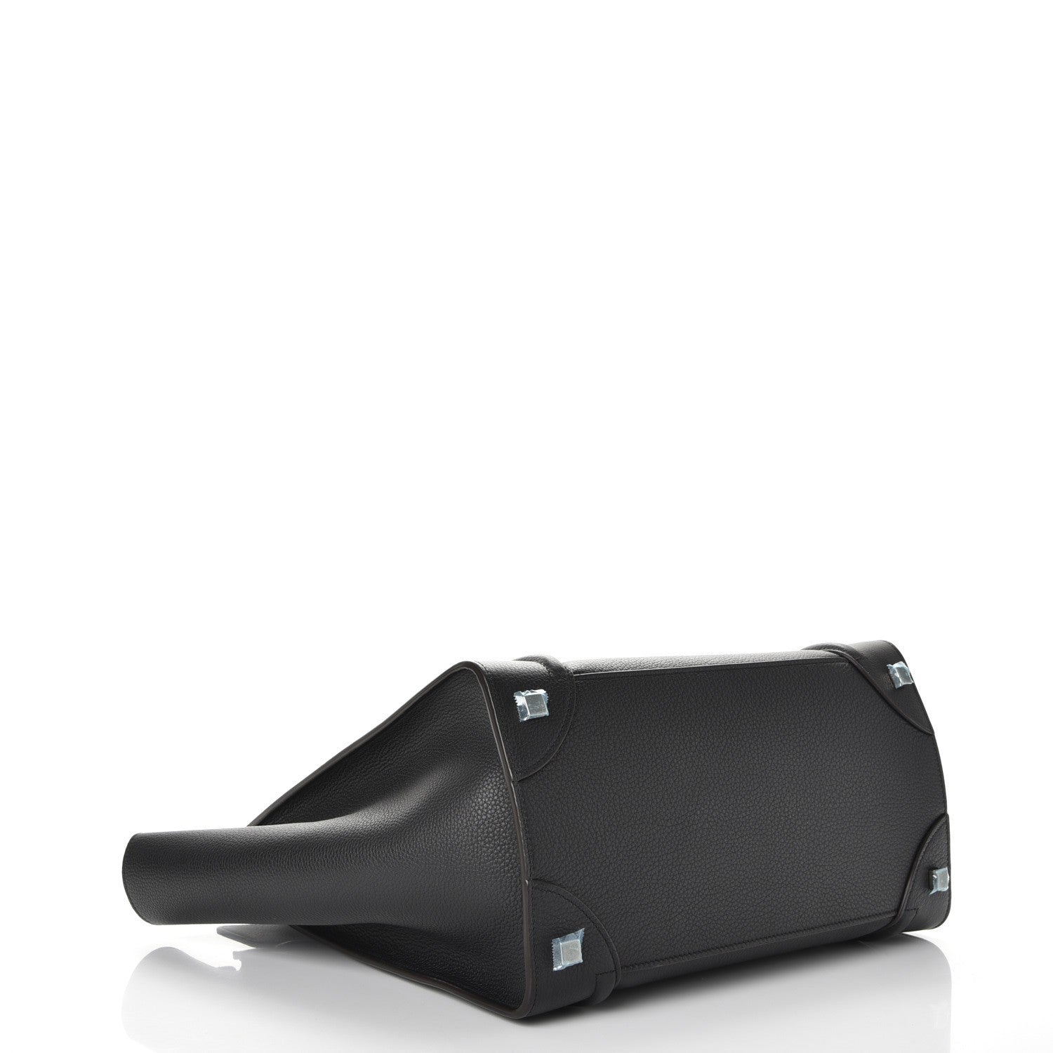Celine Drummed Calfskin Mini Luggage Black 4 of 8