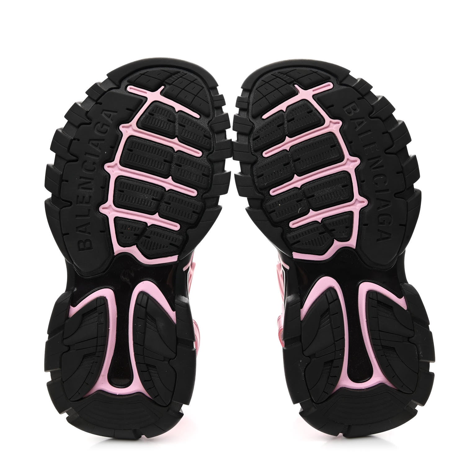 Balenciaga Rubber Neoprene Bi-Color Womens Track Sandals 37 Pink Black 6 of 9