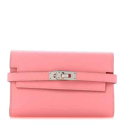 Hermes Epsom Medium Kelly Wallet Rose Confetti 1 of 12