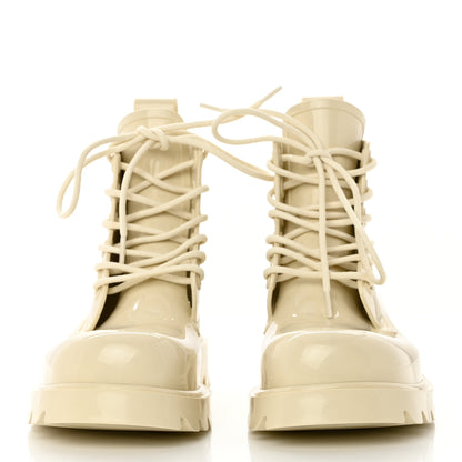 Bottega Veneta Rubber Stride Ankle Boots 38 Sea Salt 2 of 8