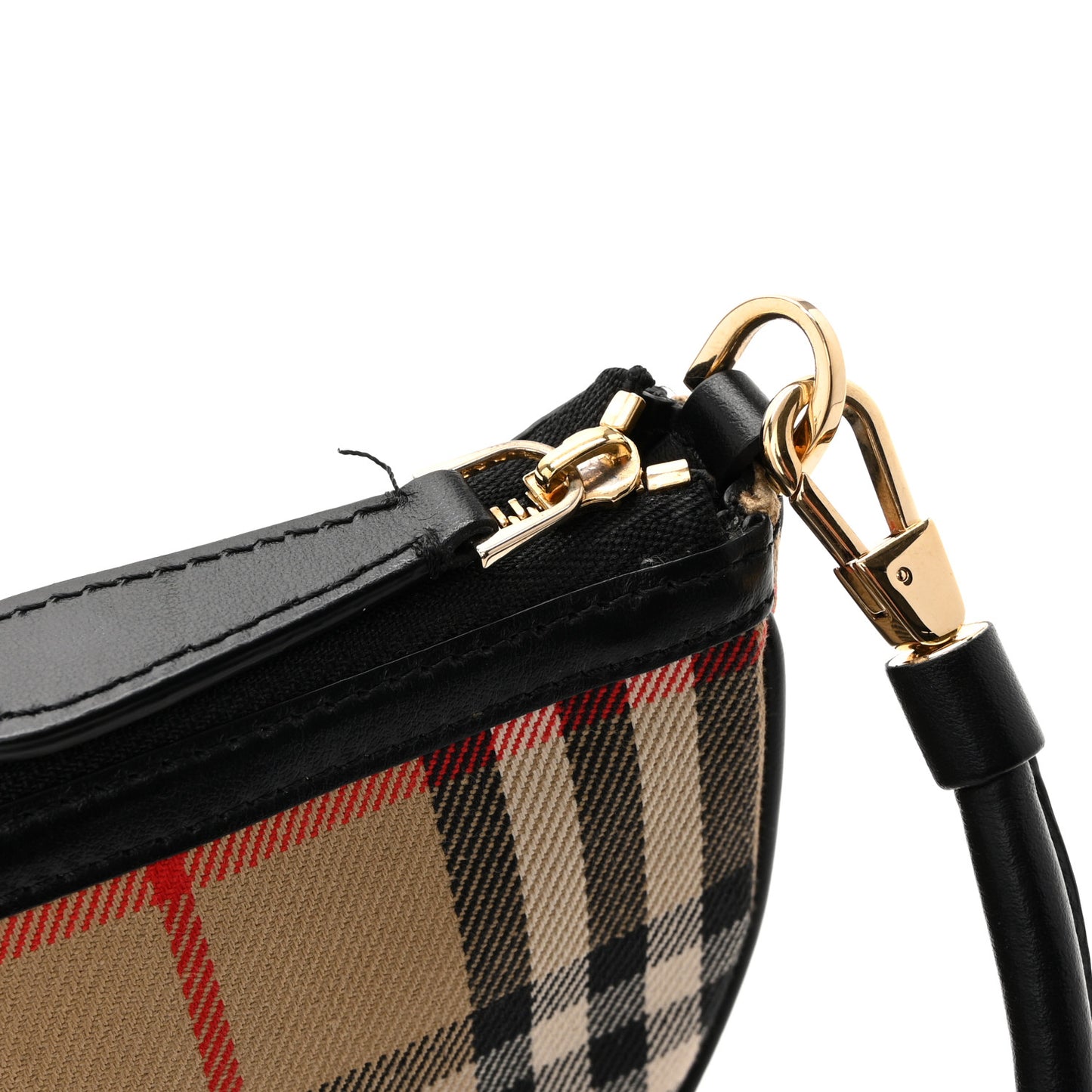 Vintage Check Calfskin Olympia Slim Pouch Archive Beige