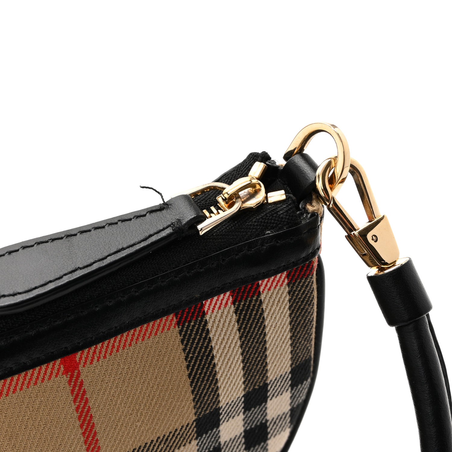 Burberry Vintage Check Calfskin Olympia Slim Pouch Archive Beige 11 of 13
