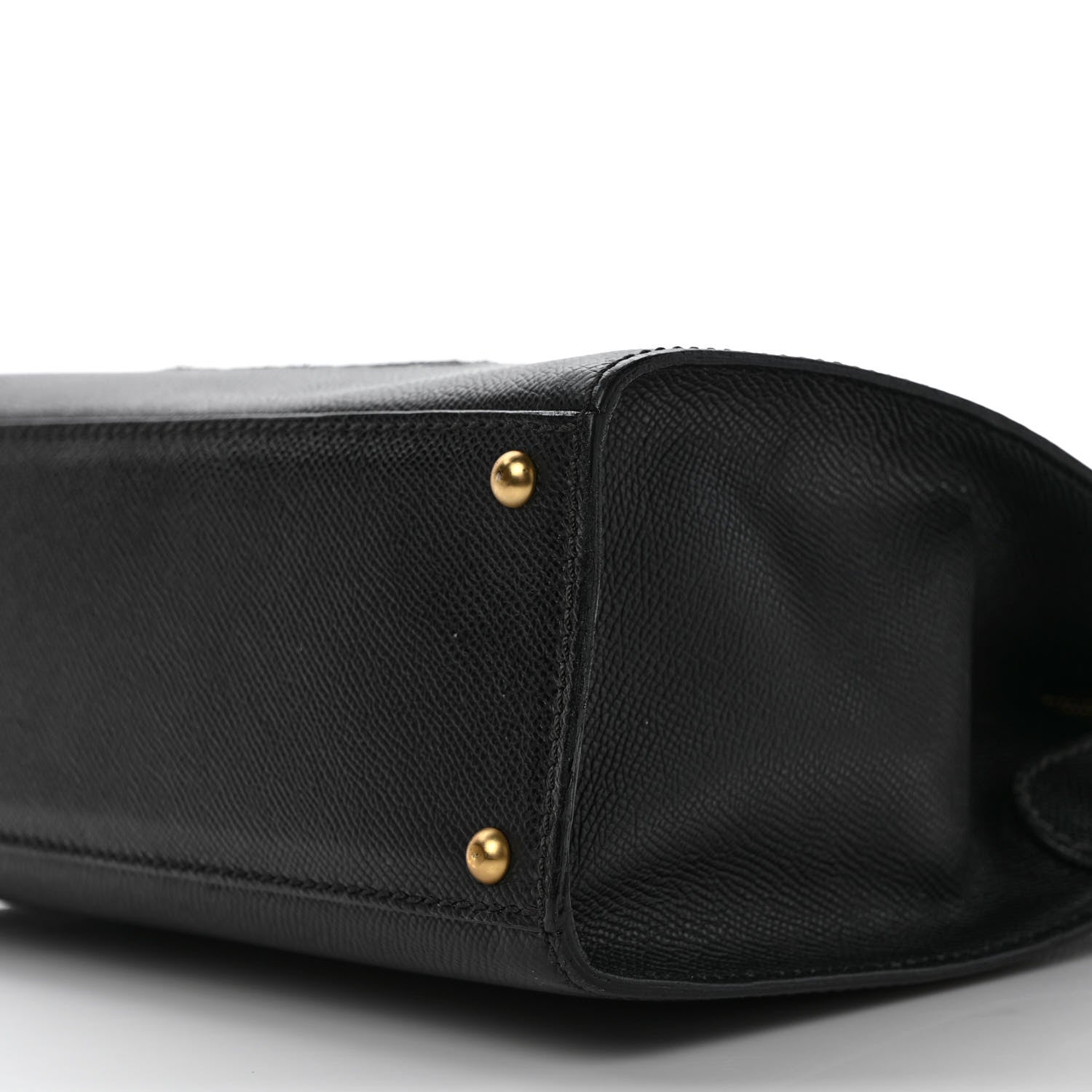 Chanel Grained Calfskin Logo Shoulder Bag Black 8 of 8