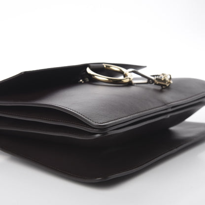 Chloe Calfskin Suede Medium Faye Shoulder Bag Carbon Brown 6 of 10