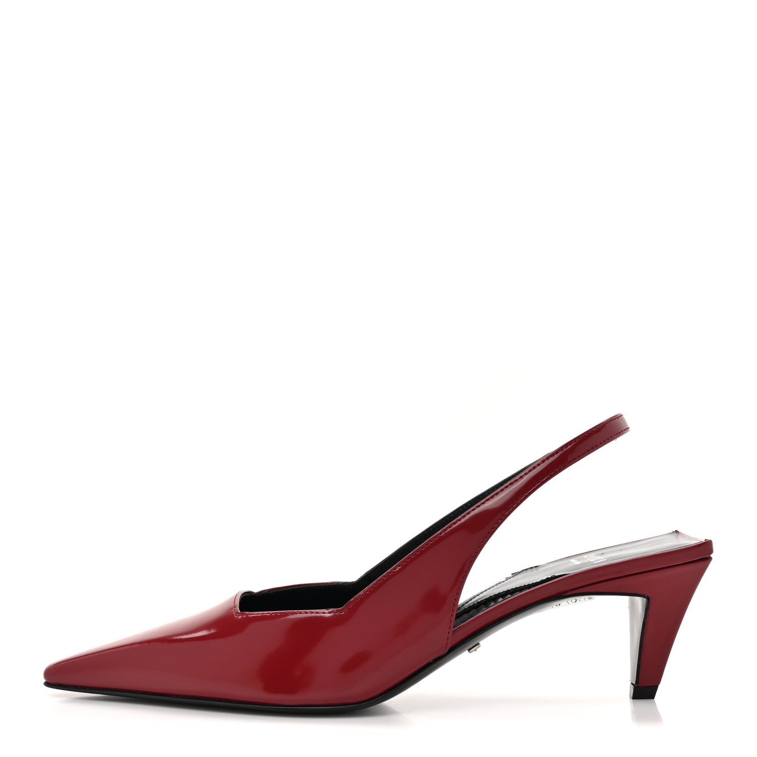 Gucci Nappa Mallory Pointed Toe Slingback Sandal 36.5 New Cherry 1 of 11
