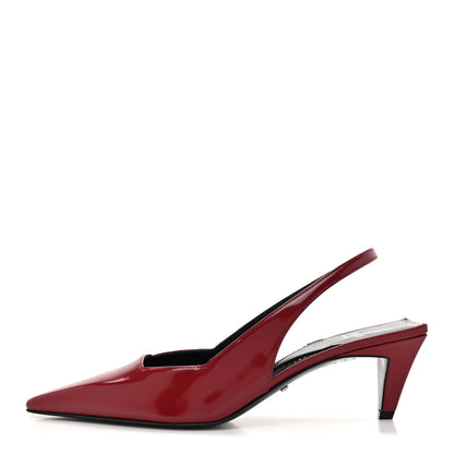 Gucci Nappa Mallory Pointed Toe Slingback Sandal 36.5 New Cherry 1 of 11