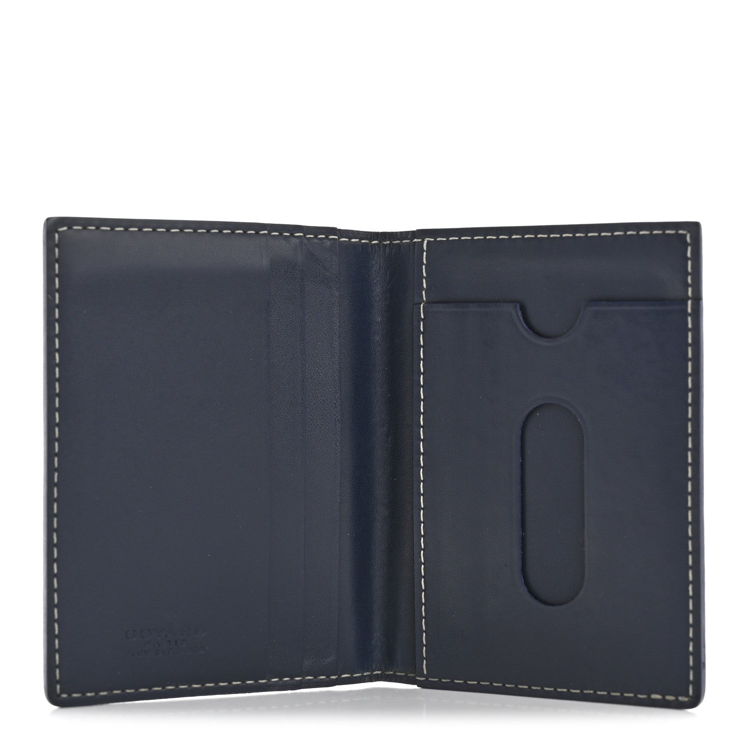 Goyard Goyardine Saint Marc Folding Card Case Navy 5 of 10