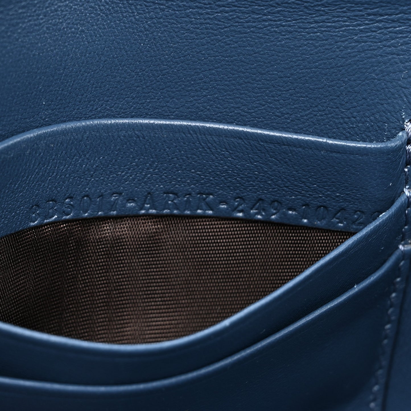 Lizard Mini Baguette Blue