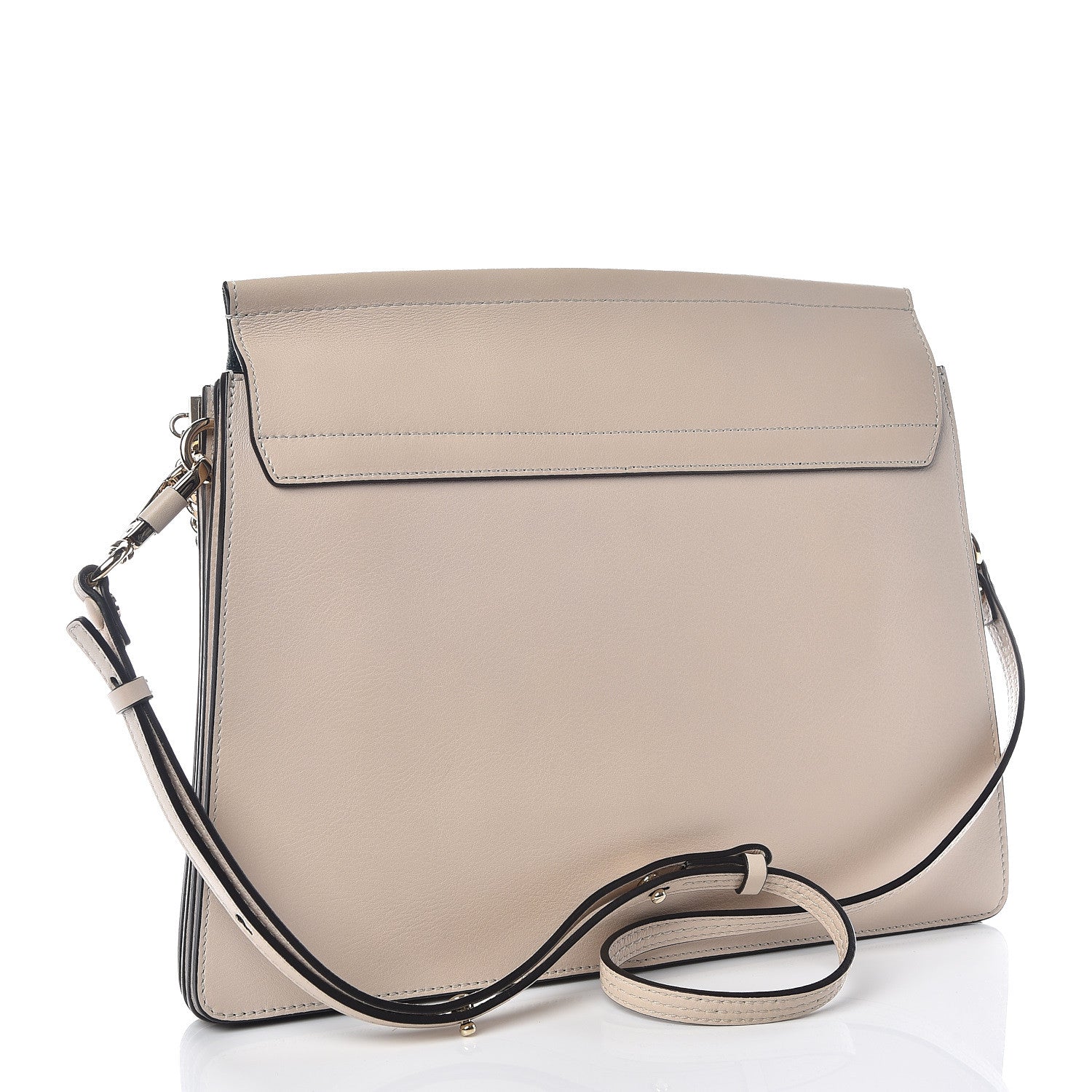 Chloe Calfskin Pineapple Perforated Medium Faye Shoulder Bag Abstract White 3 of 9