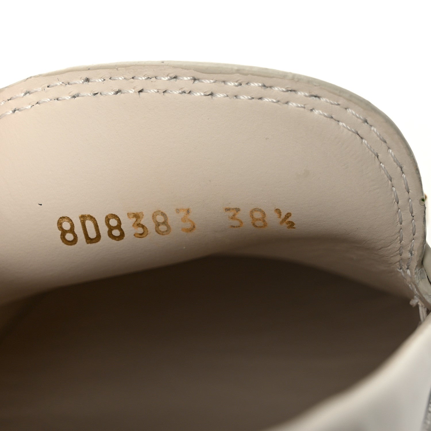 Fendi Vitello Abrasivato Fendigraphy 50mm Loafers 38.5 Blanco Babe 10 of 11