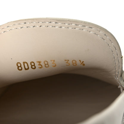Fendi Vitello Abrasivato Fendigraphy 50mm Loafers 38.5 Blanco Babe 10 of 11