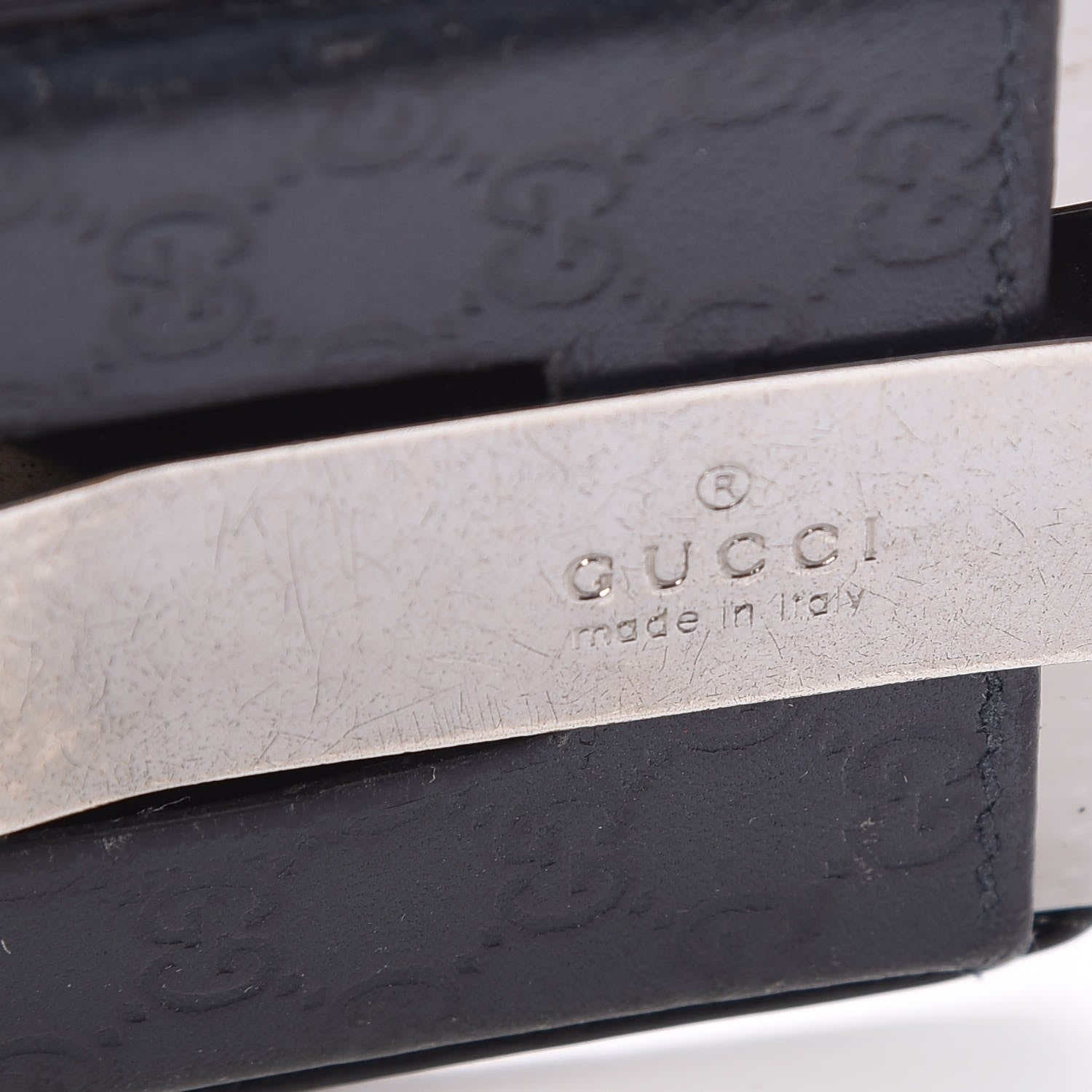 Gucci Guccissima Money Clip Navy 7 of 7