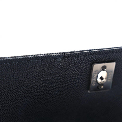 Chanel Caviar Chevron Quilted Mini Coco Handle Flap Black 7 of 9