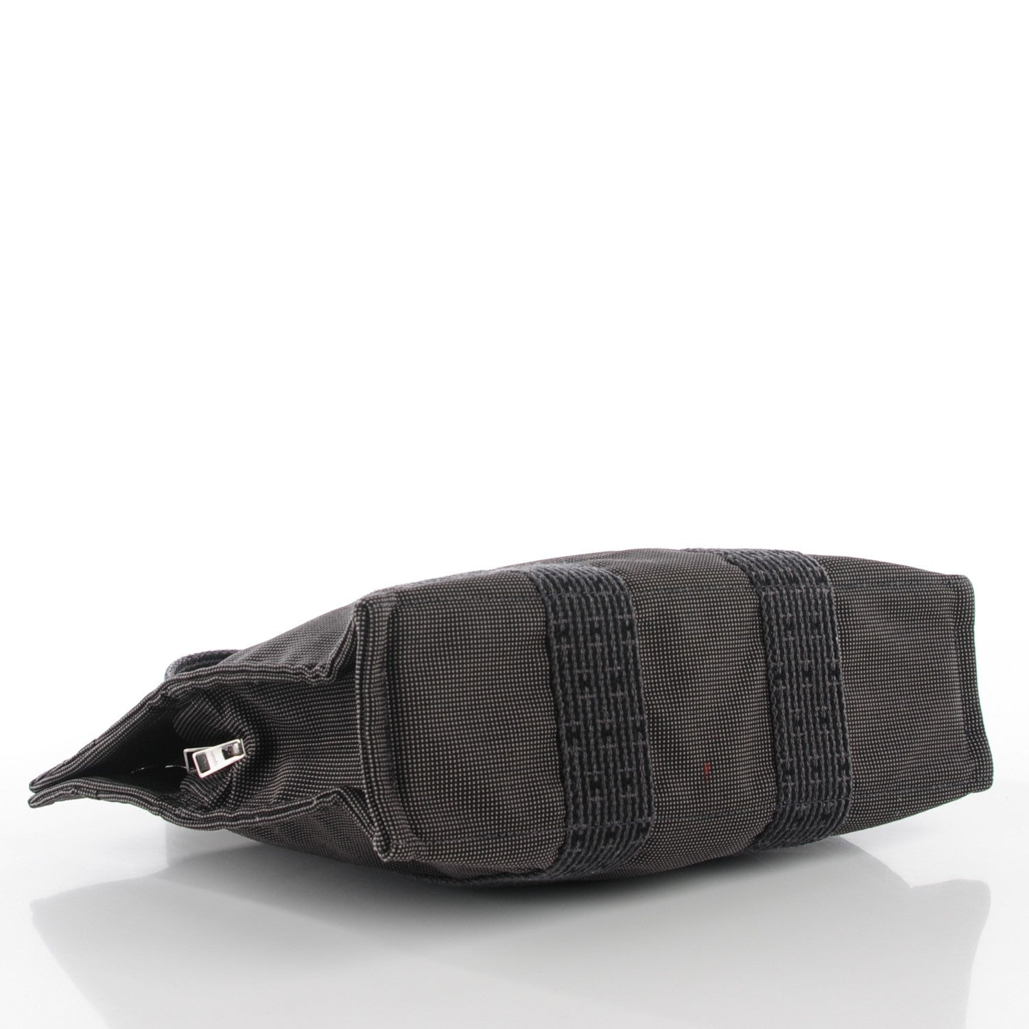 Hermes Canvas Herline PM Tote Grey 9 of 14