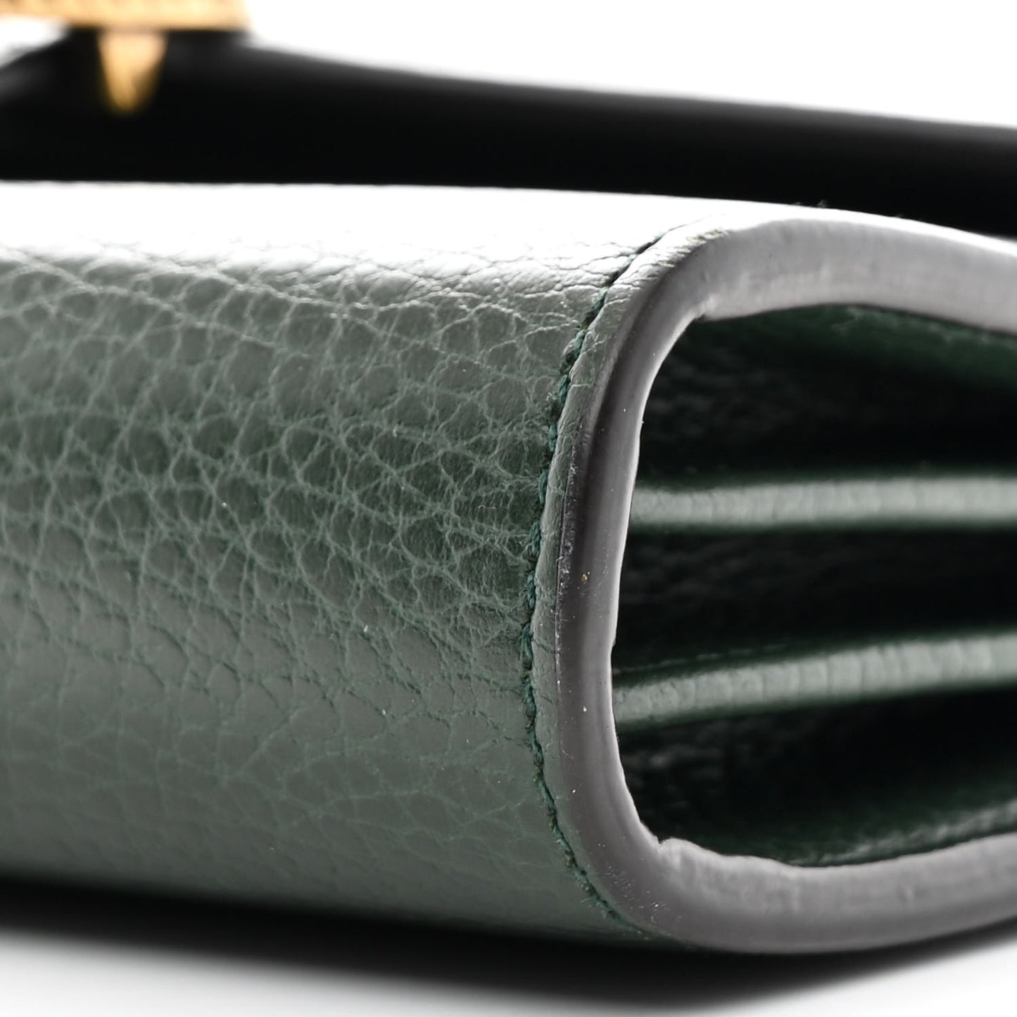 Calfskin Garden Dionysus Chain Wallet Emerald