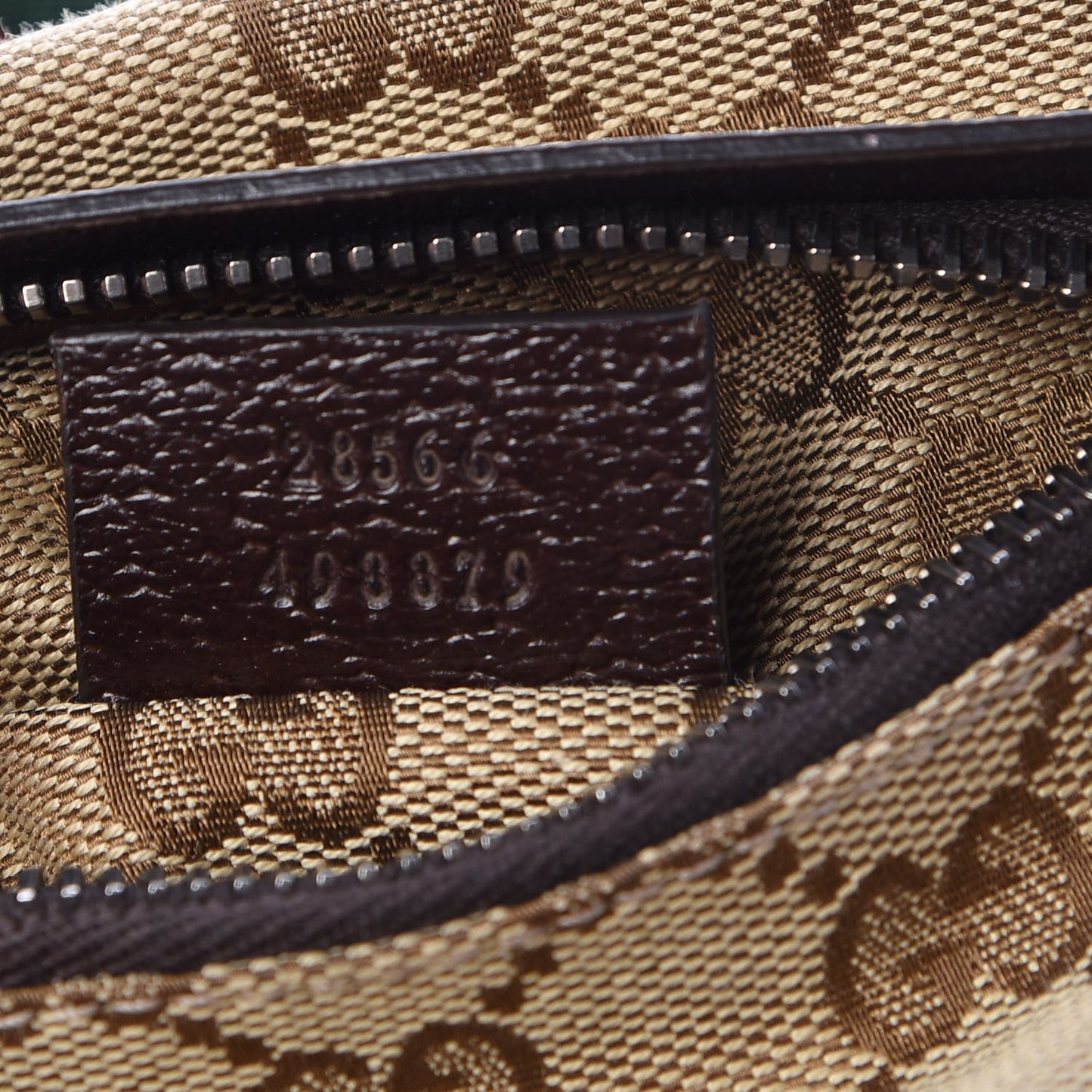 Monogram Web Belt Bag Dark Brown