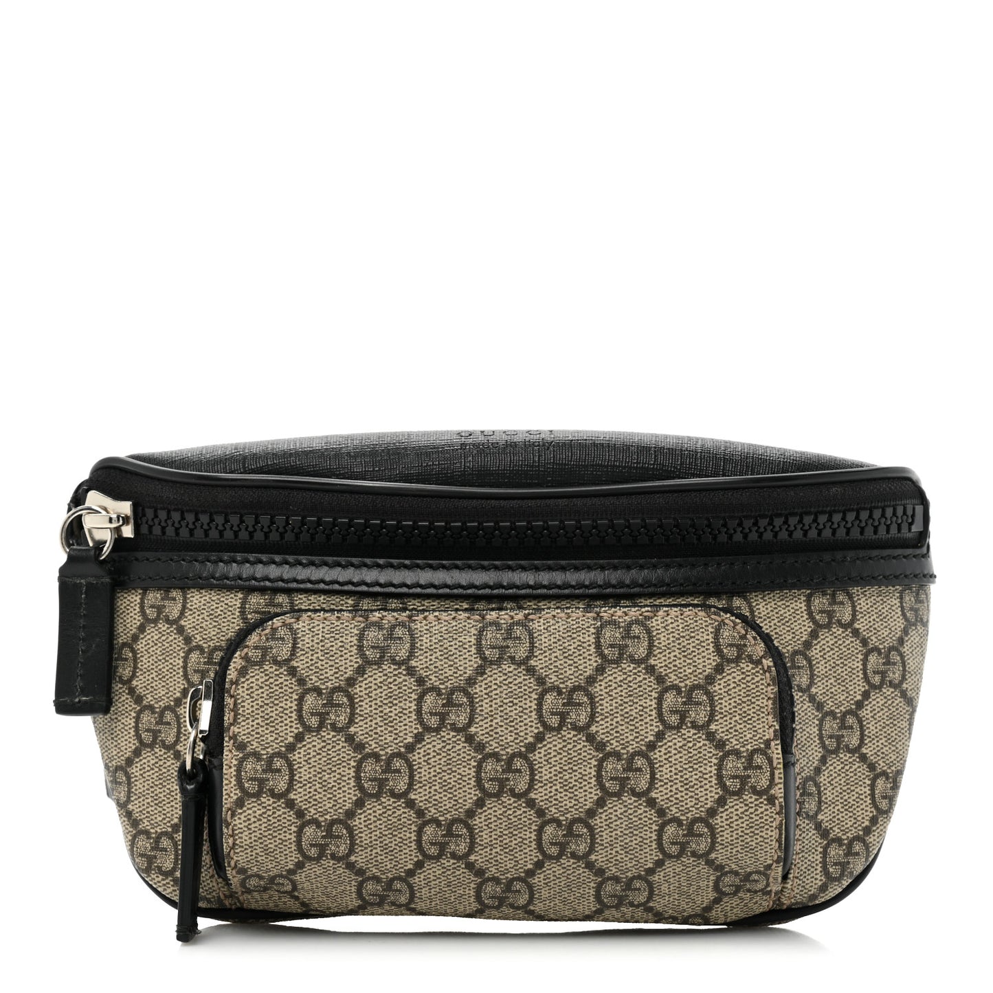 GG Supreme Monogram Belt Bag Black