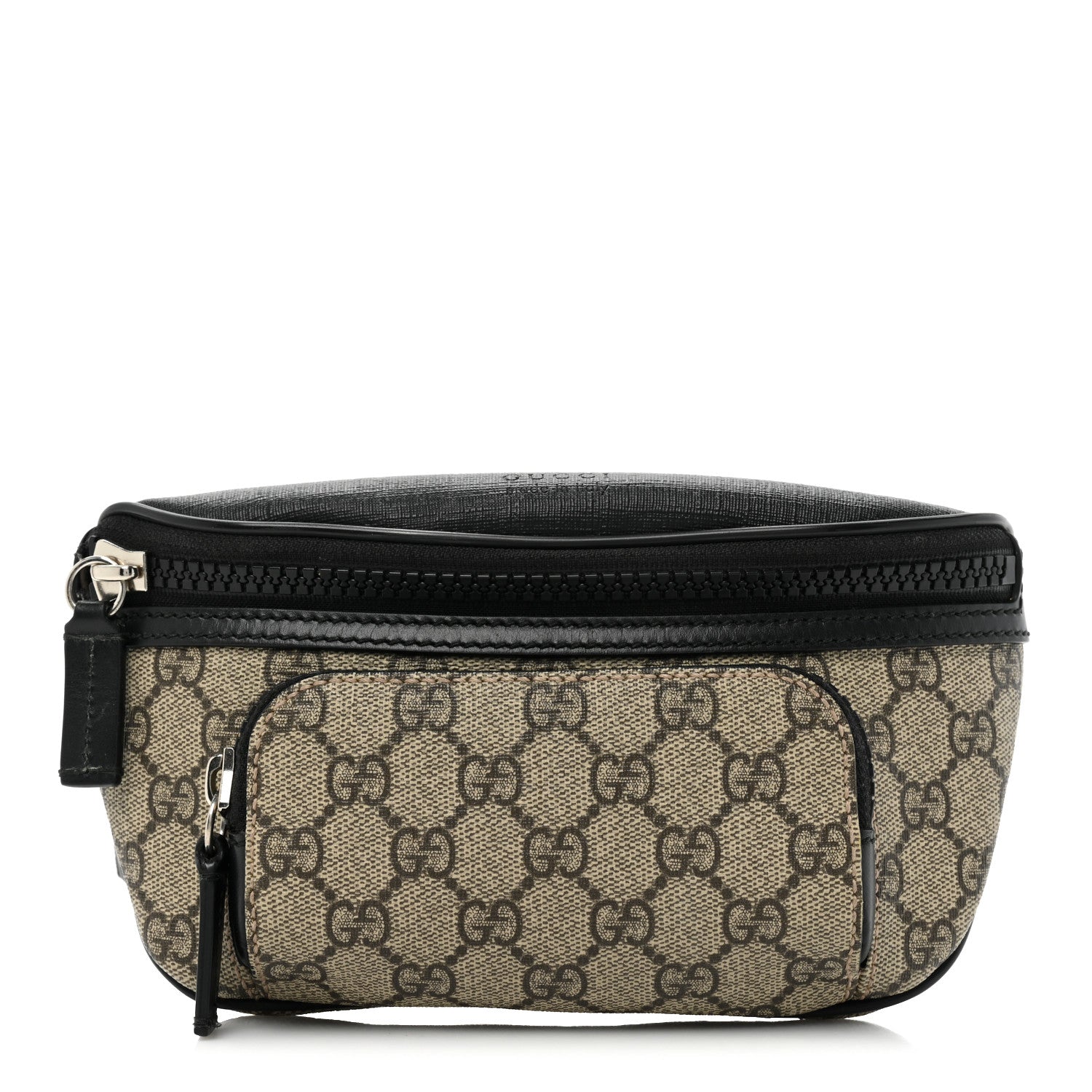 Gucci GG Supreme Monogram Belt Bag Black 1 of 11