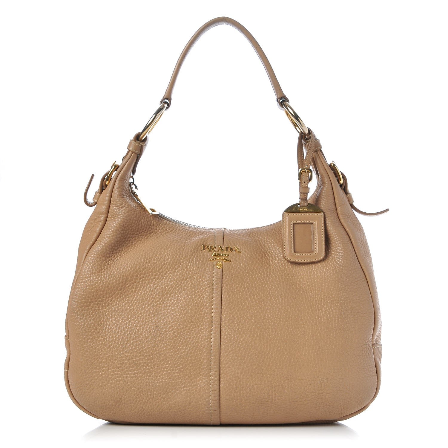 Prada Vitello Daino Hobo Sabbia 1 of 11