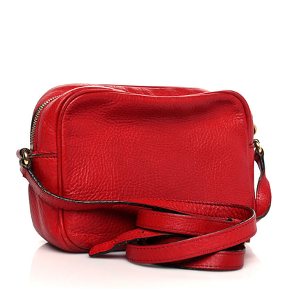 Gucci Pebbled Calfskin Small Soho Disco Bag Tabasco Red 2 of 18