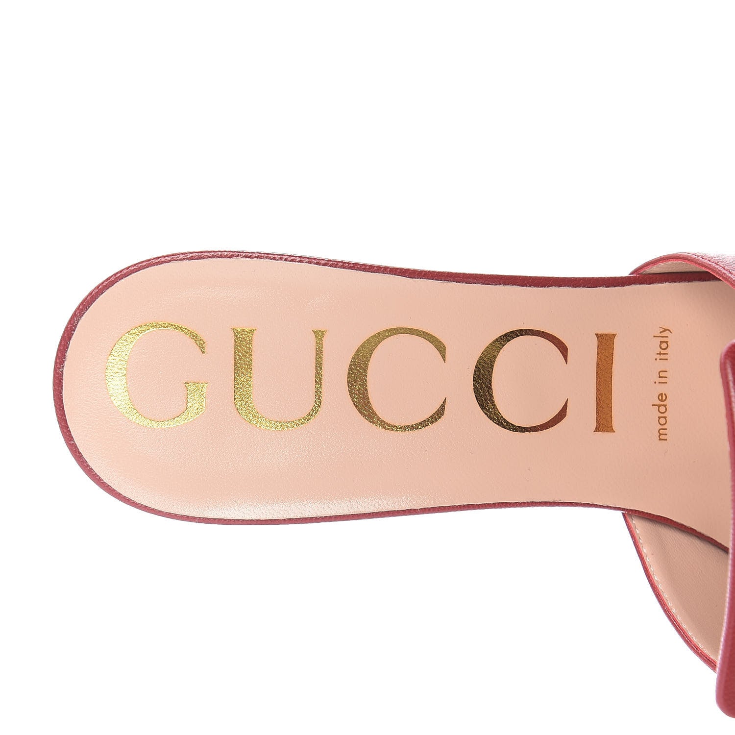 Gucci Malaga Kid Crystal Square G Madelyn Mules 38 Romantic Cerise 8 of 11