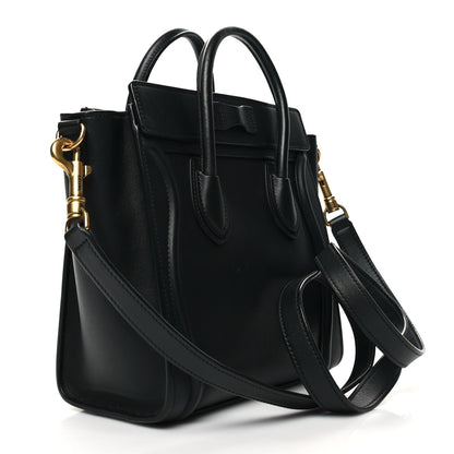Celine Smooth Calfskin Nano Luggage Black 3 of 12