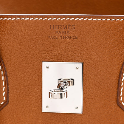 Hermes Natural Barenia Faubourg Birkin 35 Fauve 6 of 10