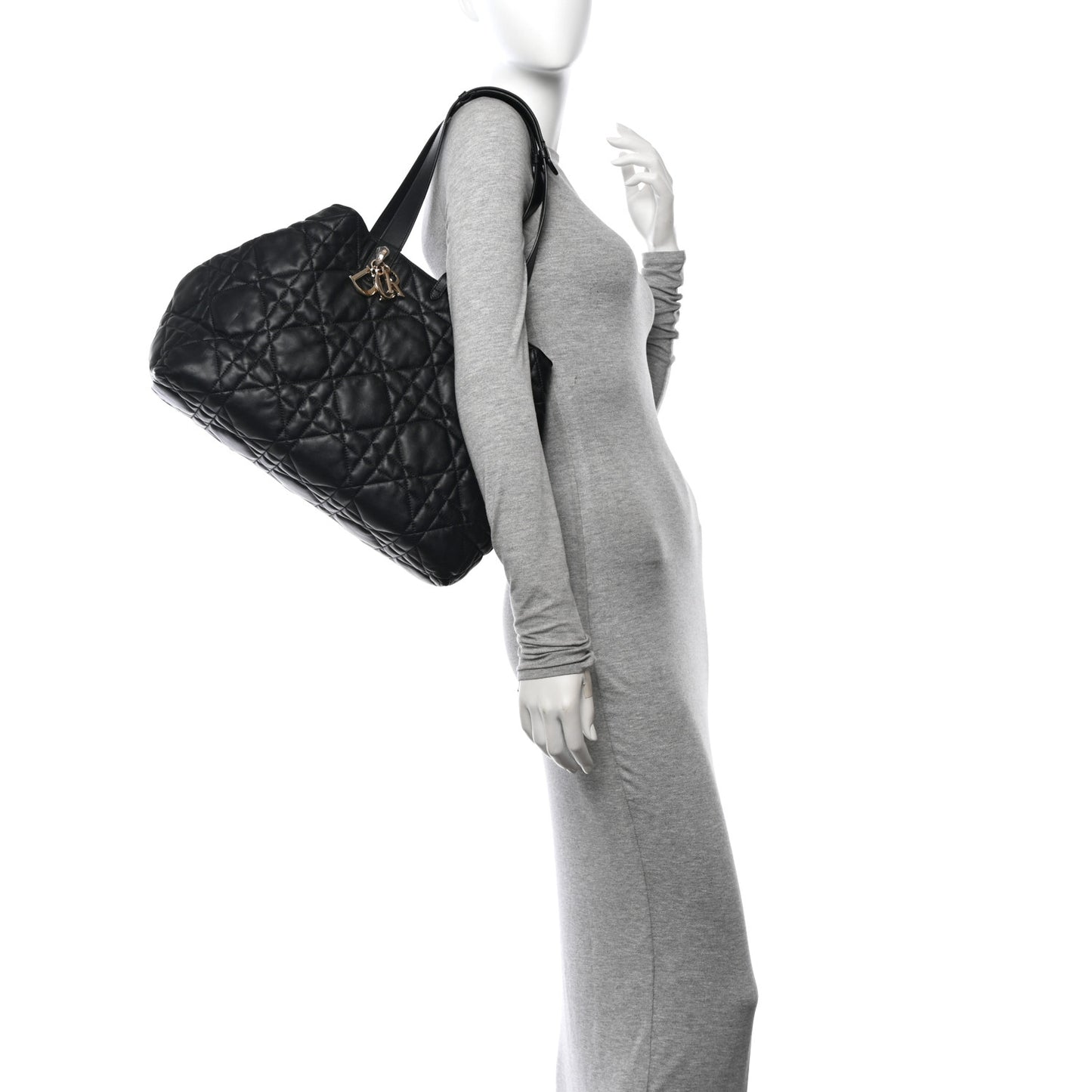 Calfskin Macrocannage Large Toujours  Black