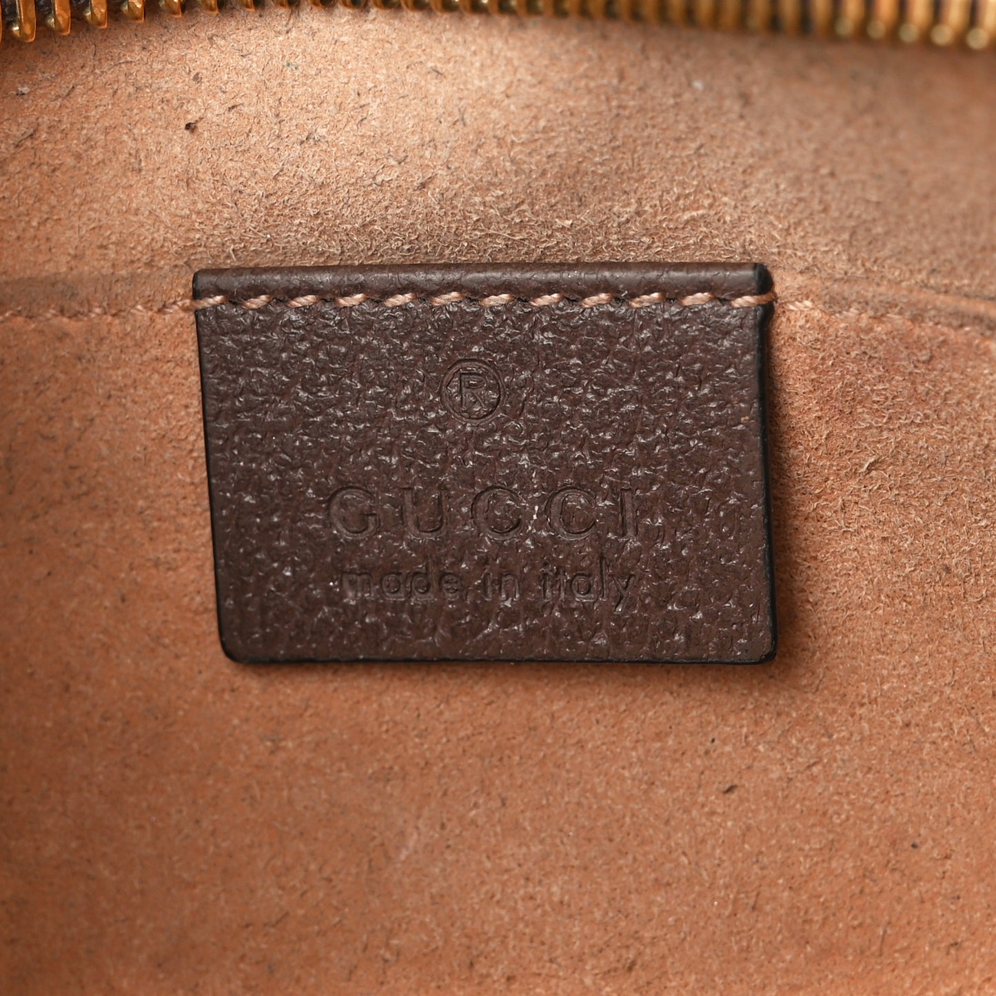 GG Supreme Monogram Web Mini Ophidia Shoulder Bag Brown