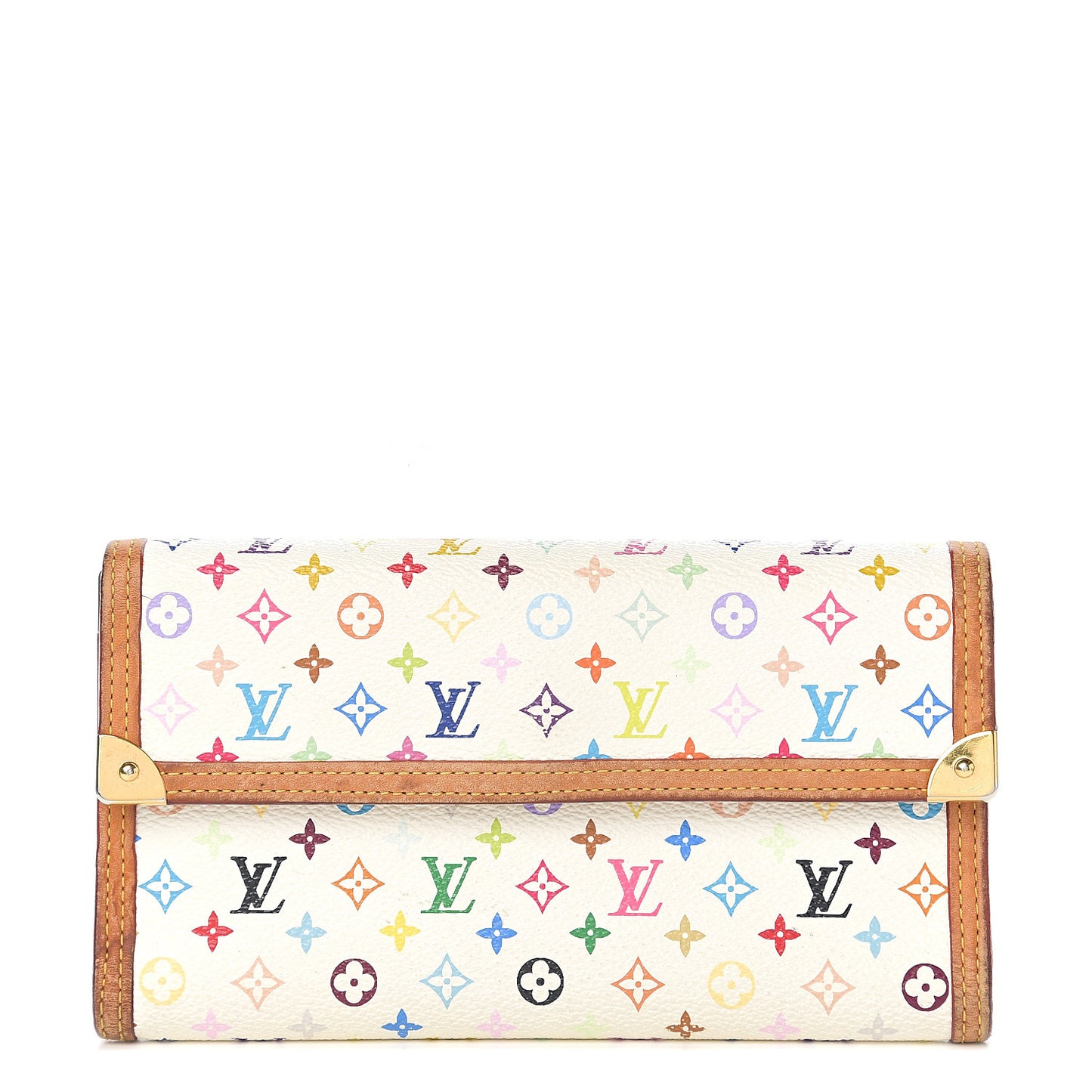 Monogram Multicolor Porte Tresor International Wallet White
