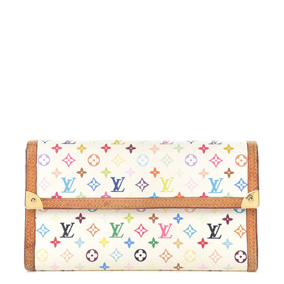 Louis Vuitton Monogram Multicolor Porte Tresor International Wallet White 1 of 13