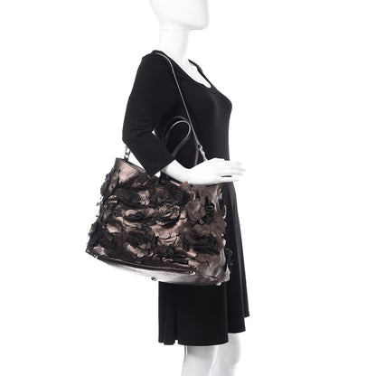 Valentino Garavani Metallic Nappa Floral Tote 2 of 16