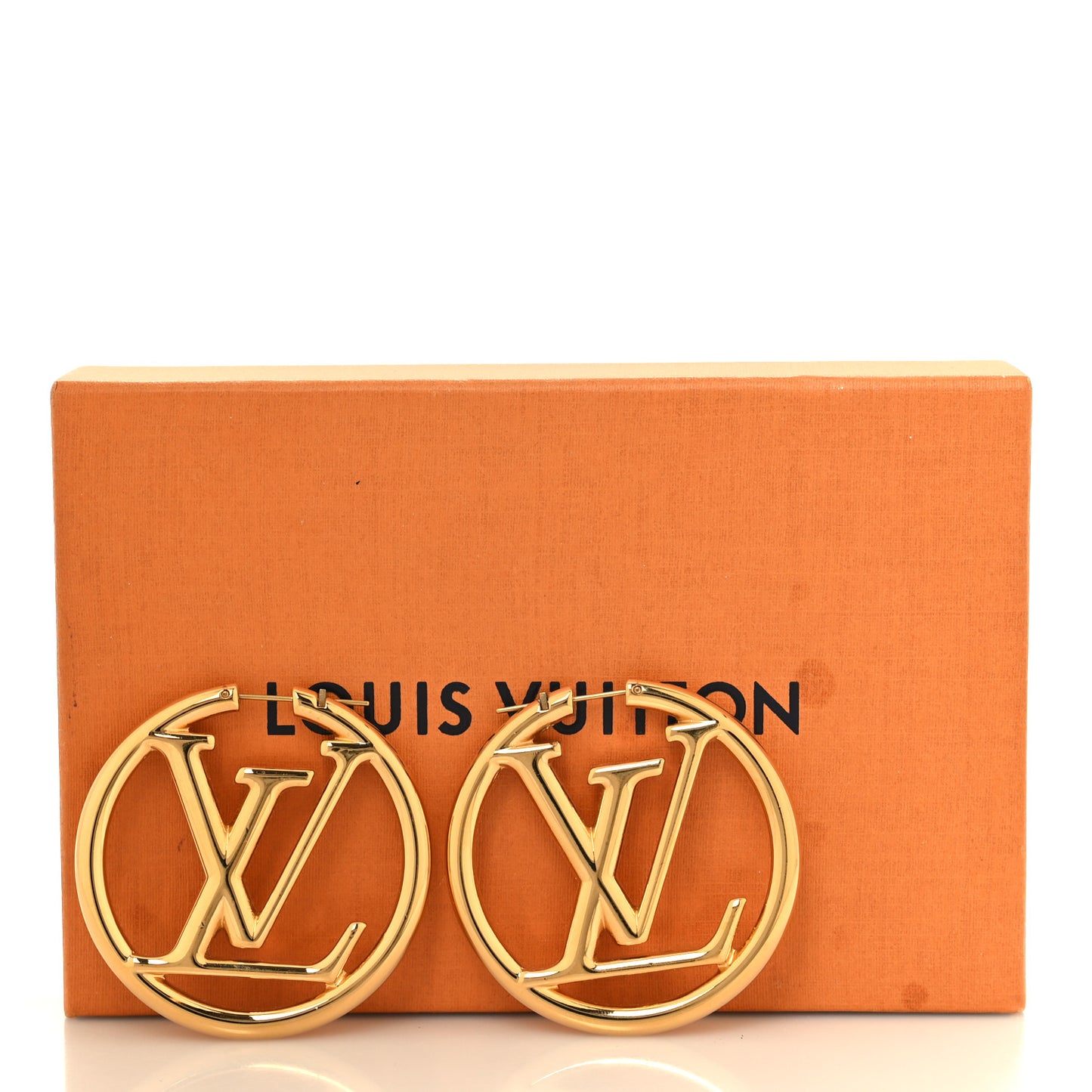 Metal Louise Hoop Earrings Gold