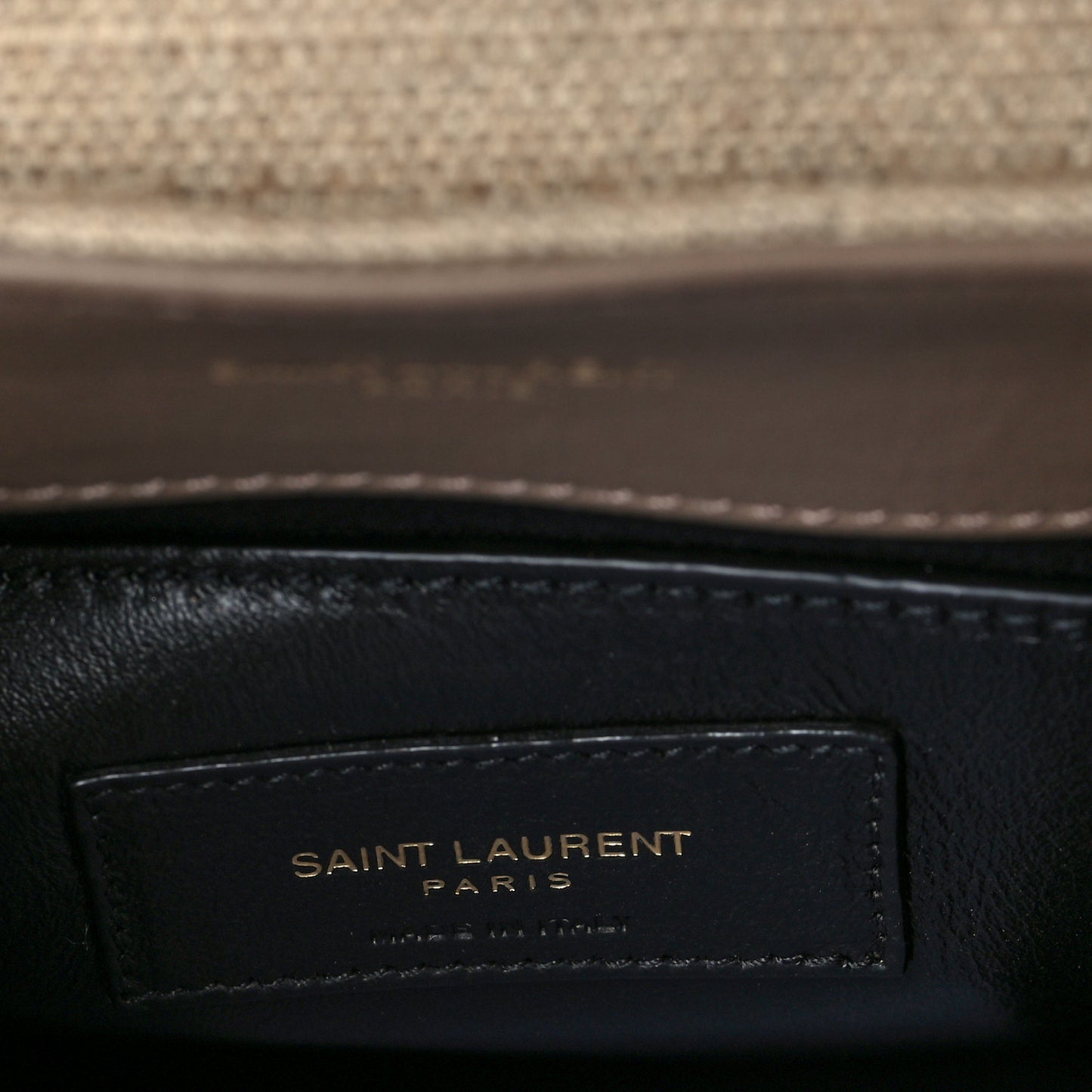 Linen Y Quilted Monogram Small Loulou Chain Satchel Natural Taupe