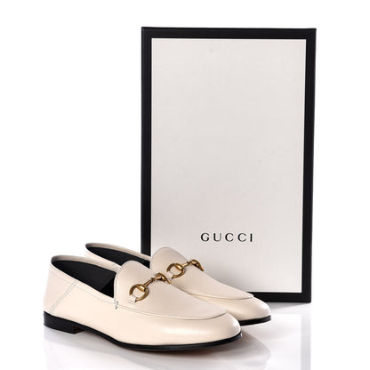 Gucci Lambskin Womens Brixton Horsebit Loafers 37 Mystic White 11 of 11