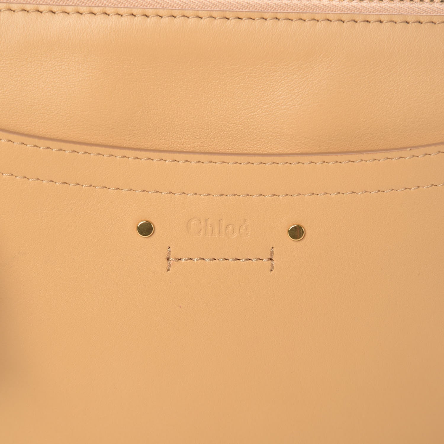 Chloe Calfskin Suede Small Roy Bag Bleached Brown 7 of 12