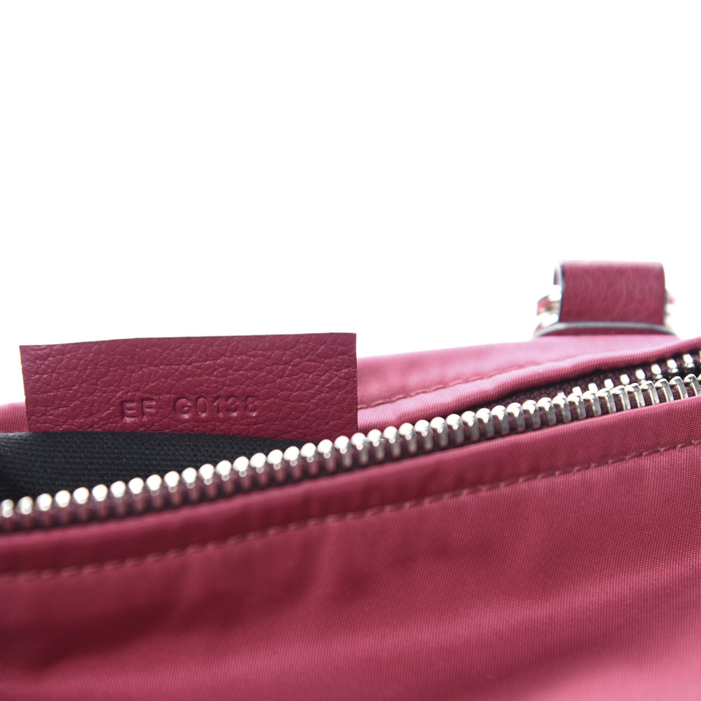 Nylon 4G Small Pandora Burgundy Red