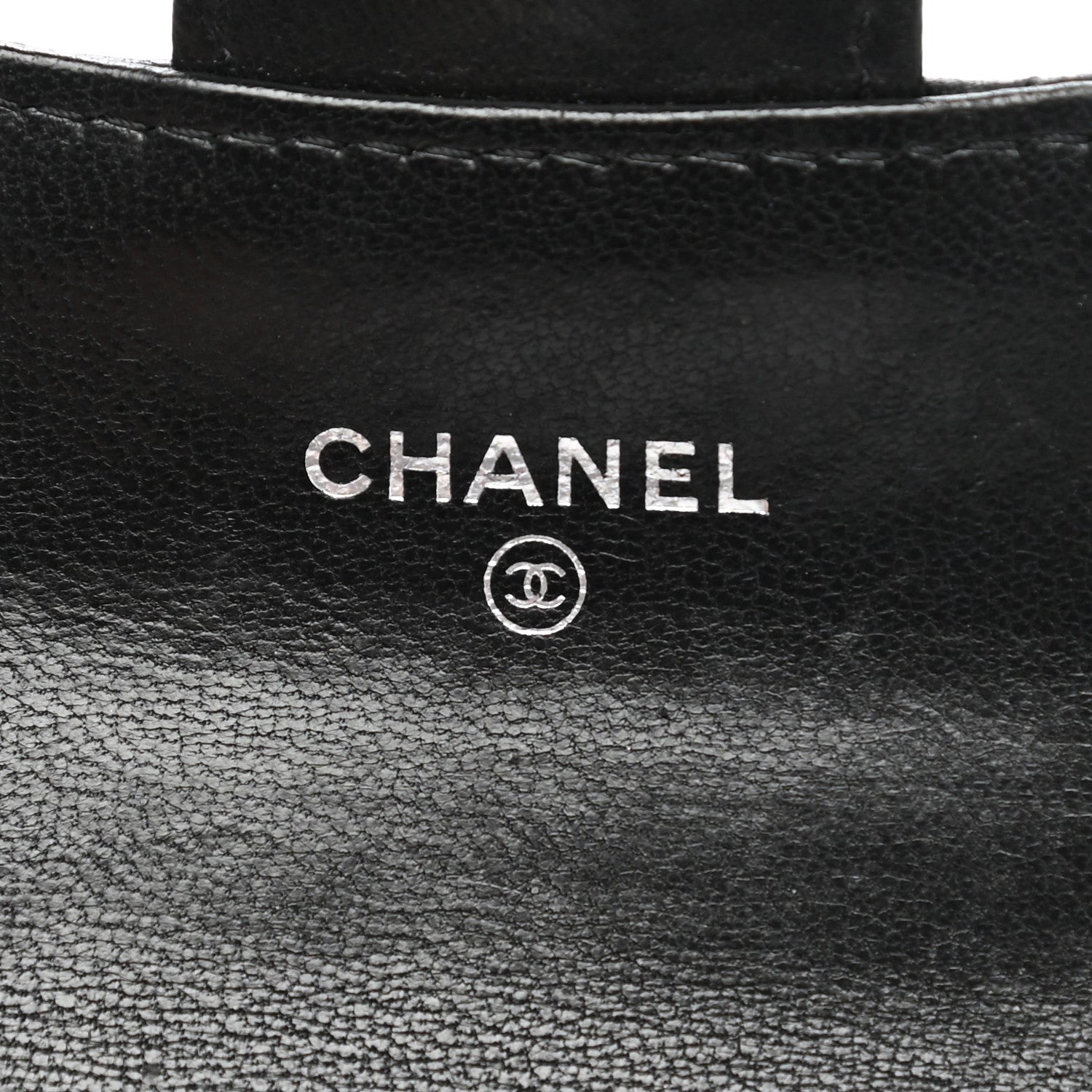 Chanel Lambskin Quilted Flap Card Holder Wallet Black 6 of 13