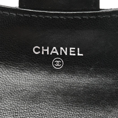 Chanel Lambskin Quilted Flap Card Holder Wallet Black 6 of 13