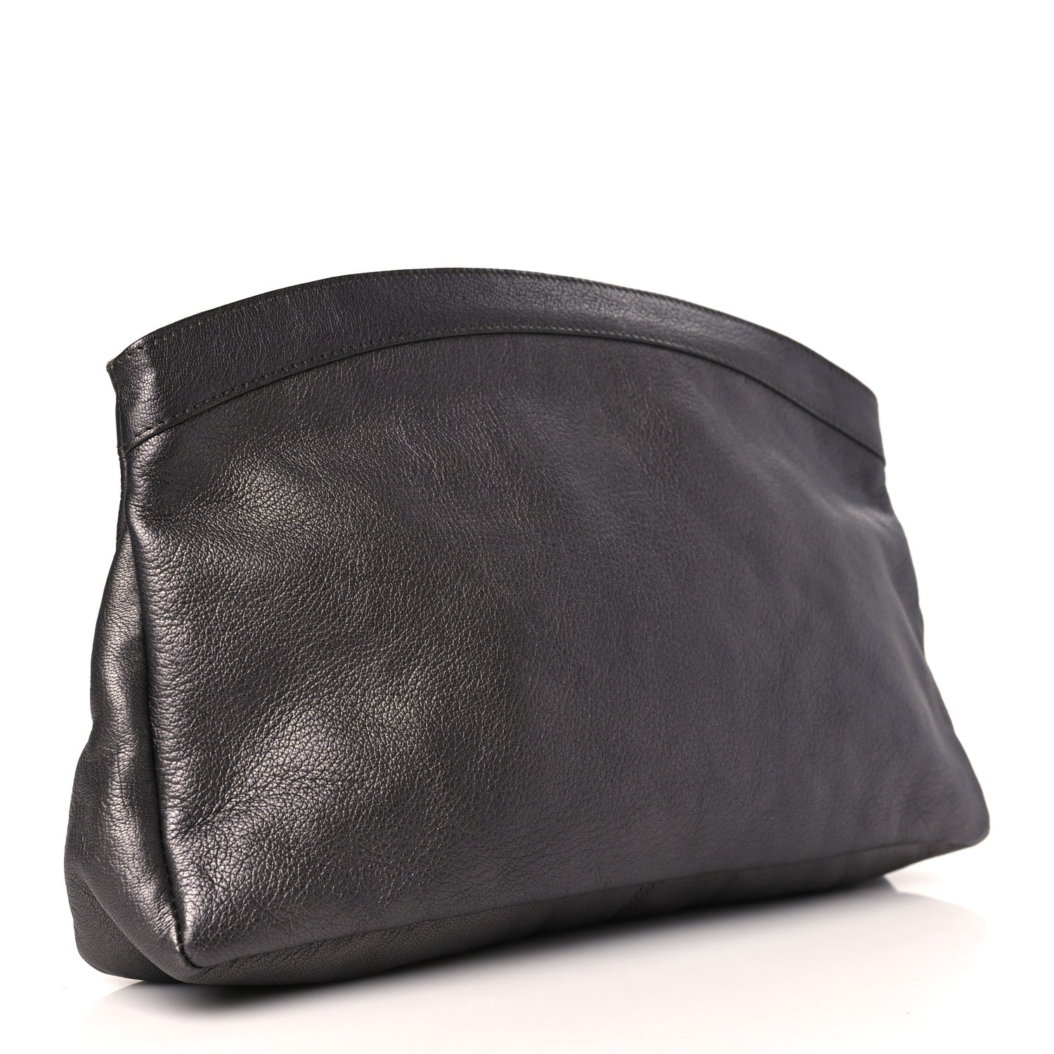 Balenciaga Chevre Classic Gold Hardware Premier Clutch Bronze 3 of 9