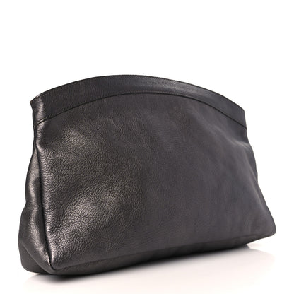 Balenciaga Chevre Classic Gold Hardware Premier Clutch Bronze 3 of 9