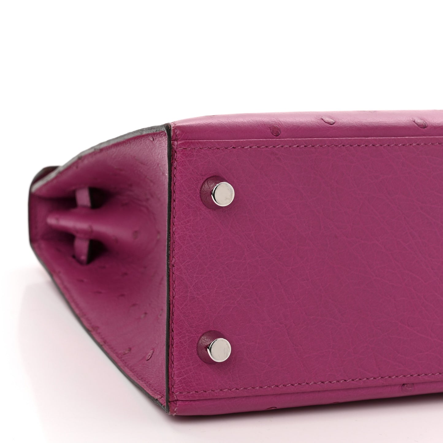 Ostrich Kelly Sellier 25 Rose Pourpre