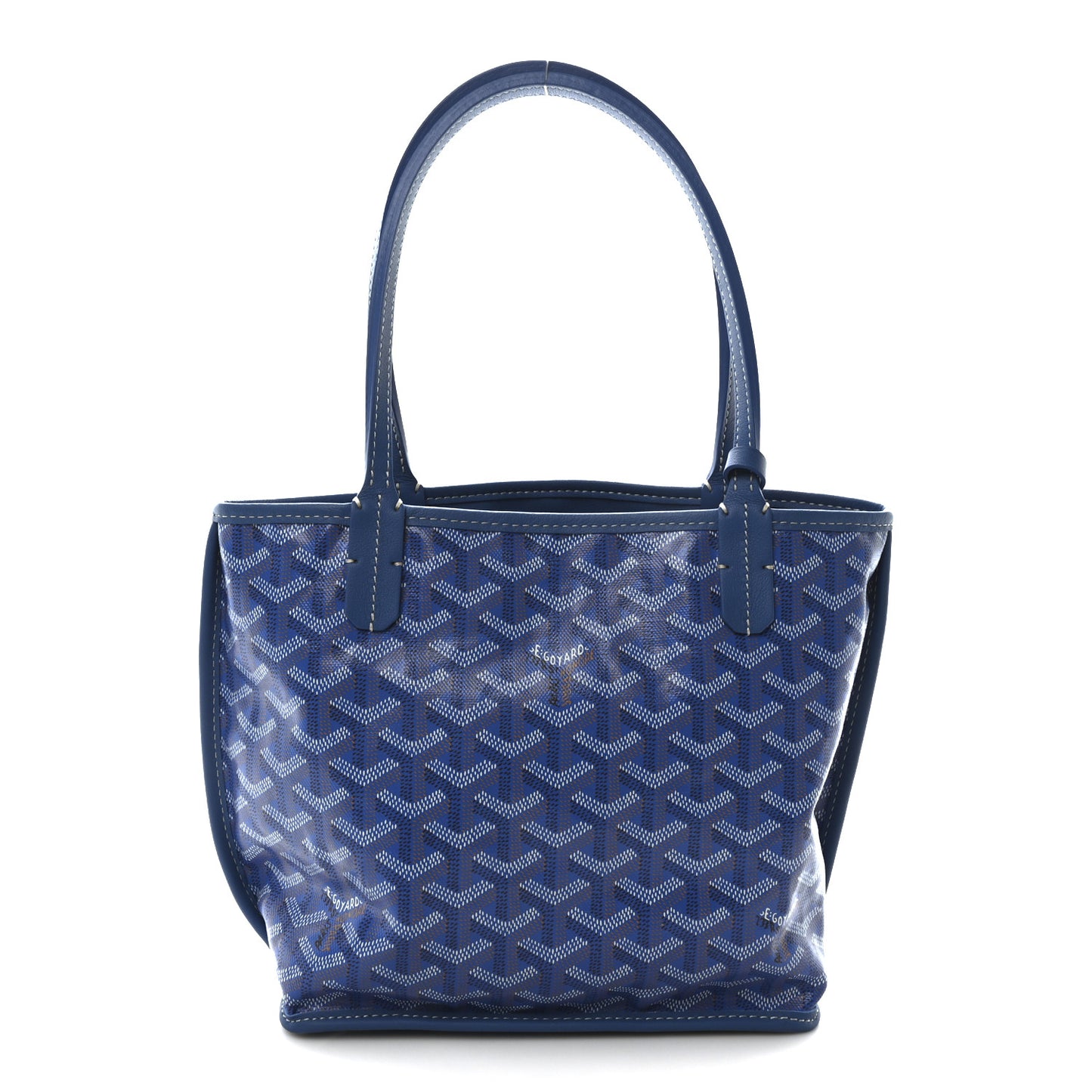 Goyardine Reversible Mini Anjou Sky Blue