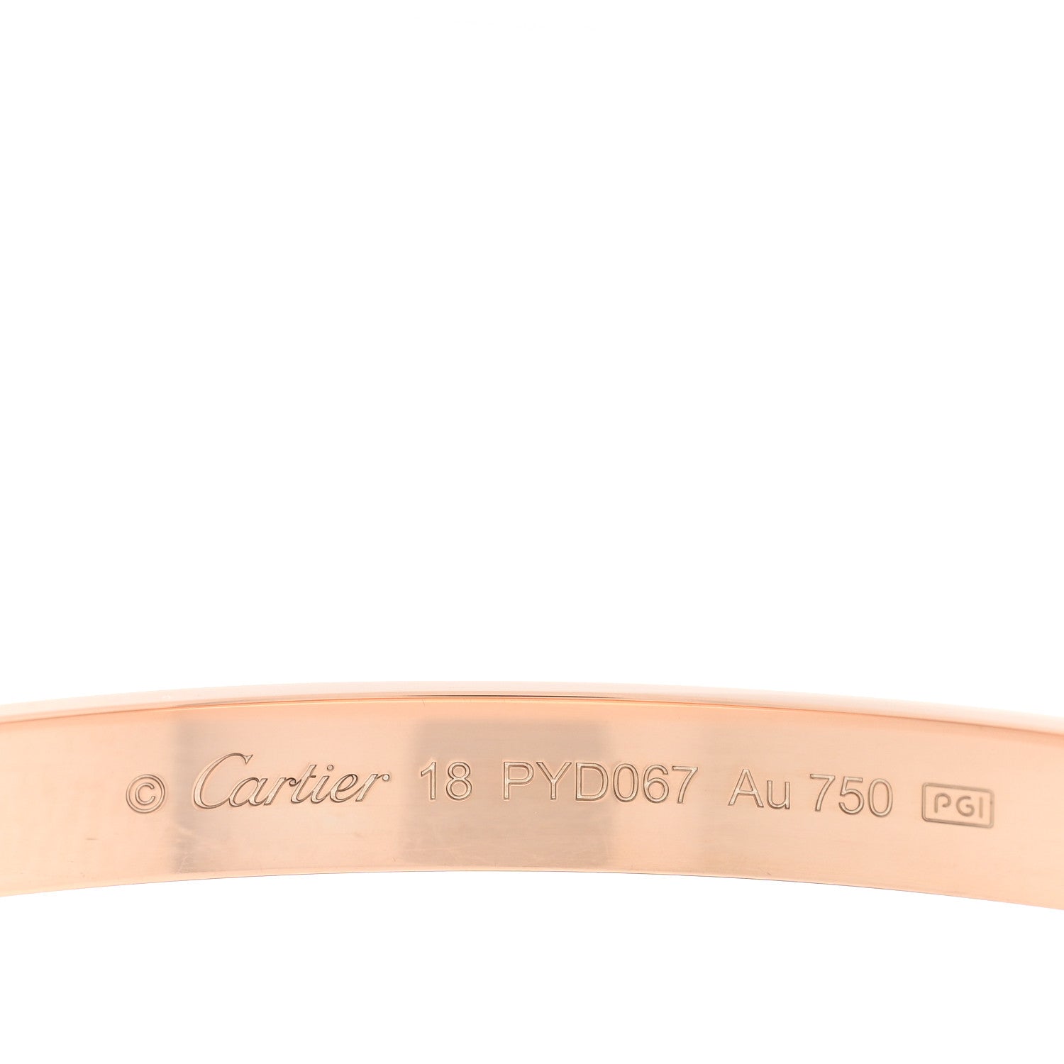 Cartier 18K Pink Gold LOVE Bracelet 18 4 of 7