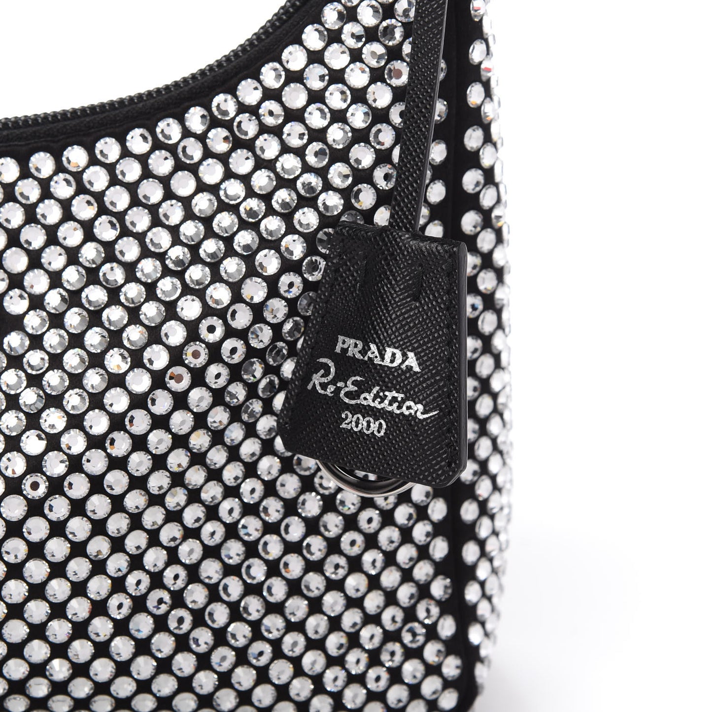 Satin Crystal Mini Re-Edition 2000 Bag Cristal