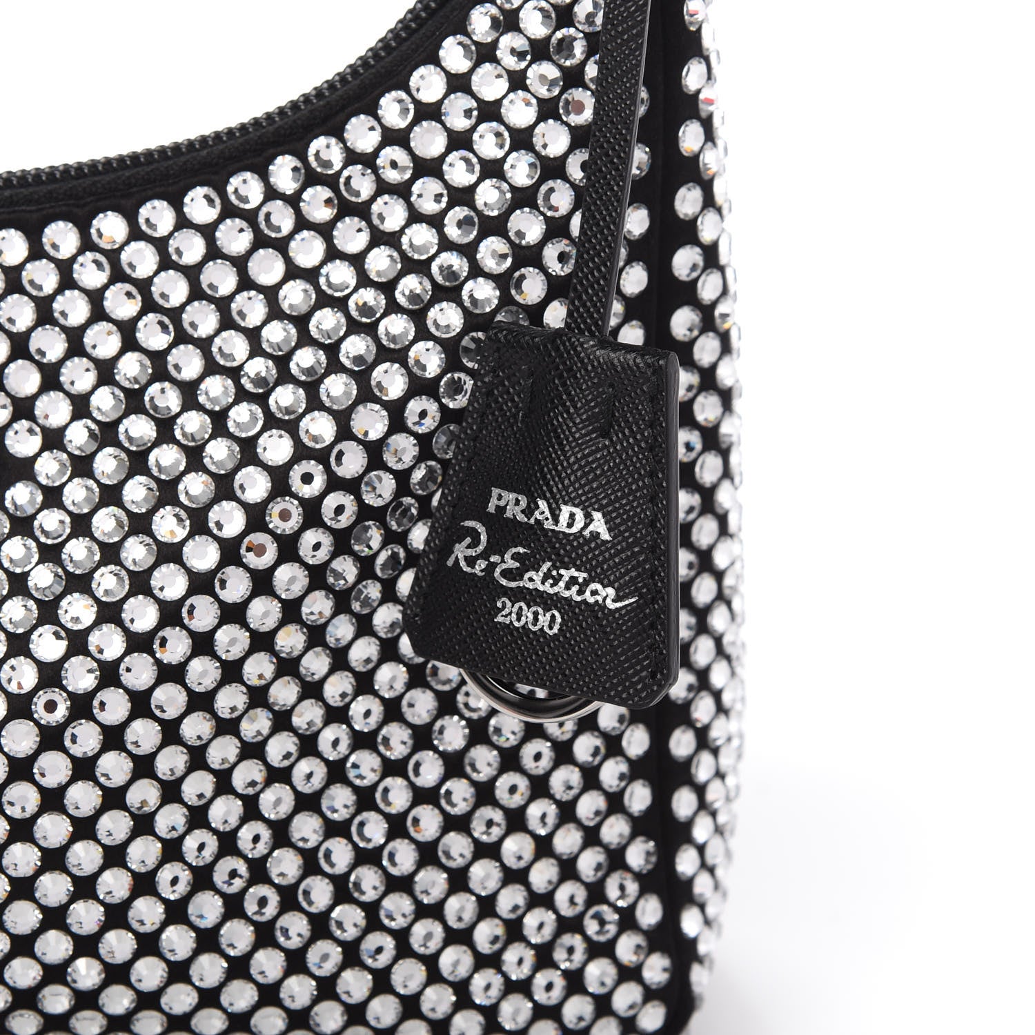 Prada Satin Crystal Mini Re-Edition 2000 Bag Cristal 11 of 12