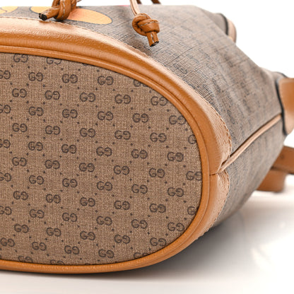 Gucci X DISNEY Mini Vintage GG Supreme Monogram Bucket Bag Beige Vintage Sun Oil 9 of 10