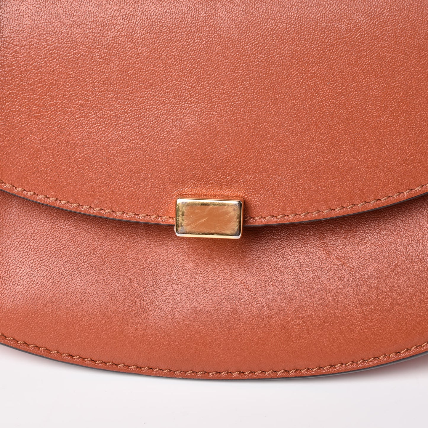 Calfskin Mini Georgia Crossbody Bag Whiskey