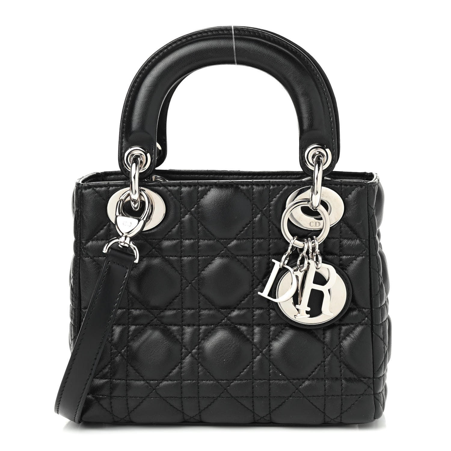 Christian Dior Lambskin Cannage Mini Lady Dior Black 1 of 8