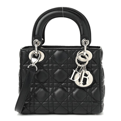 Christian Dior Lambskin Cannage Mini Lady Dior Black 1 of 8